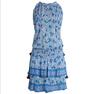 Poupette St Barth Floral Ruffle Mini Dress